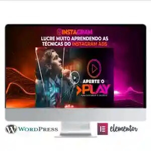 Landing Page Curso Instagram - COD-9309