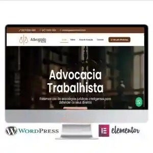 Site Completo Para Advogados  Elementor + WordPress- COD-7560